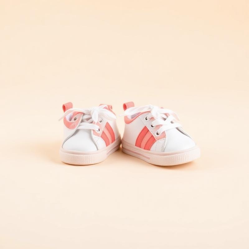 Coral Stripe Sneakers